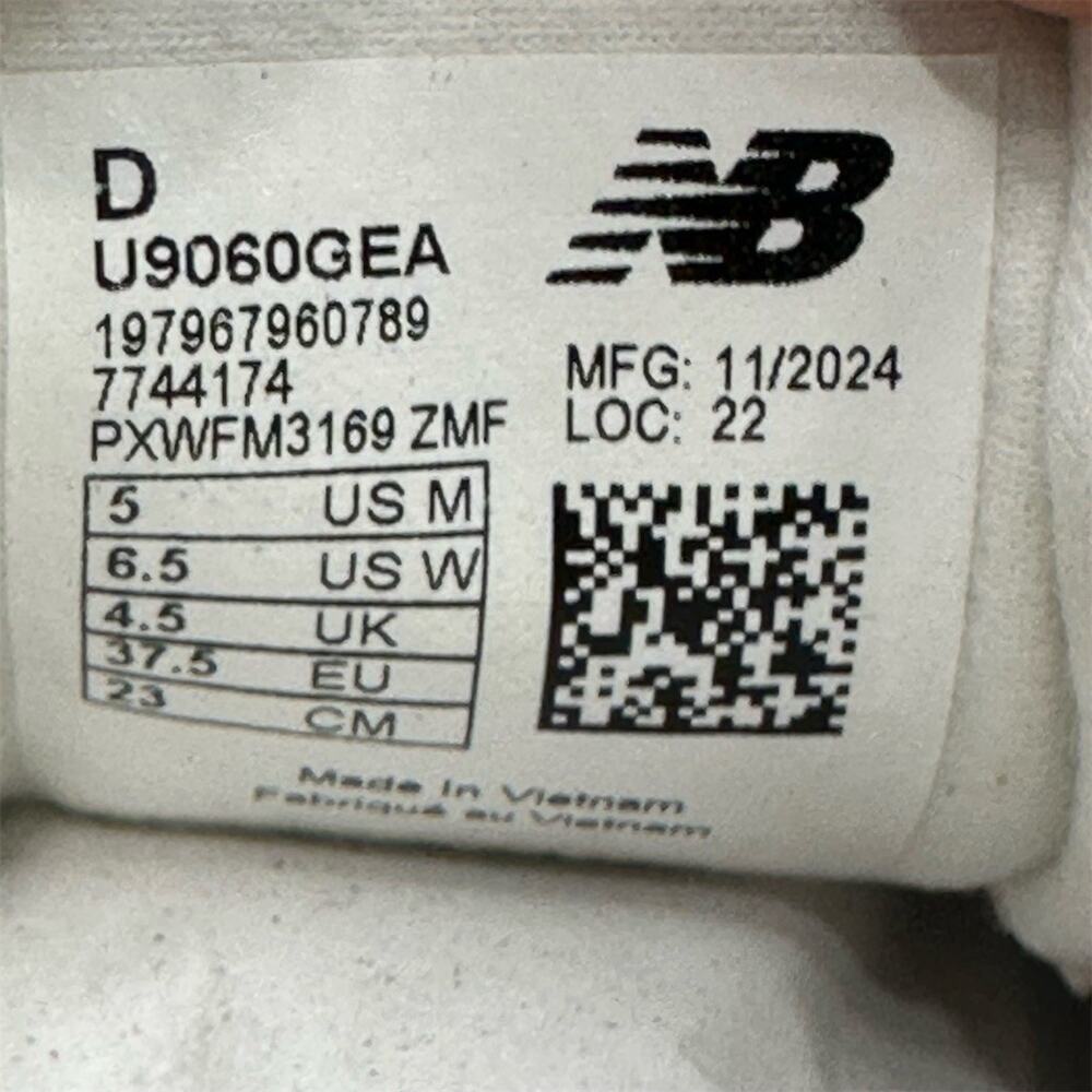New Balance 9060 Sneakers Beige Pink Colorblock Lace Up Women's Size 6.5 | New - Picture 8 of 9